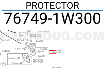 Nissan 767491W300 PROTECTOR