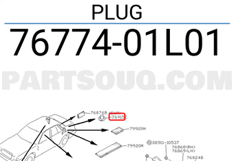 Nissan 7677401L01 PLUG