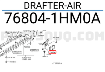 Nissan 768041HM0A DRAFTER-AIR