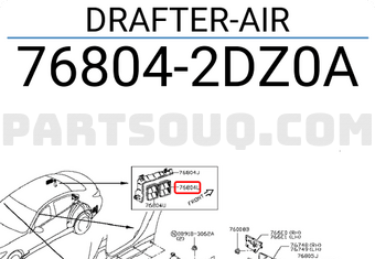 Nissan 768042DZ0A DRAFTER-AIR