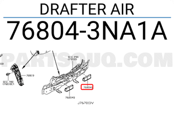 Nissan 768043NA1A DRAFTER AIR
