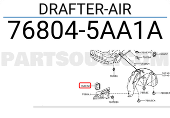 Nissan 768045AA1A DRAFTER-AIR