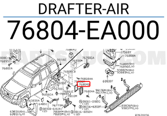 Nissan 76804EA000 DRAFTER-AIR
