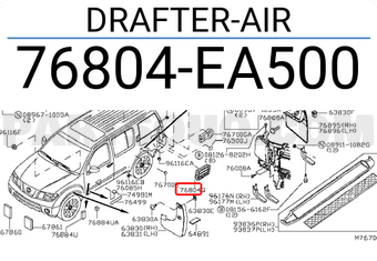 Nissan 76804EA500 DRAFTER-AIR