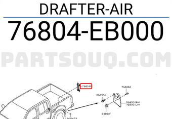 Nissan 76804EB000 DRAFTER-AIR