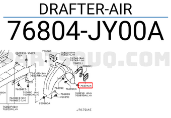 Nissan 76804JY00A DRAFTER-AIR