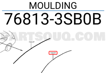 Nissan 768133SB0B MOULDING