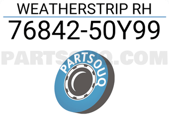 Nissan 7684250Y99 WEATHERSTRIP RH