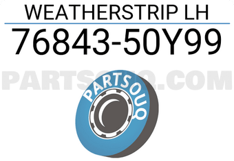 Nissan 7684350Y99 WEATHERSTRIP LH