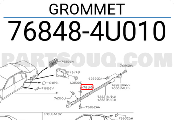Nissan 768484U010 GROMMET