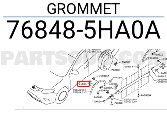 Nissan 768485HA0A GROMMET