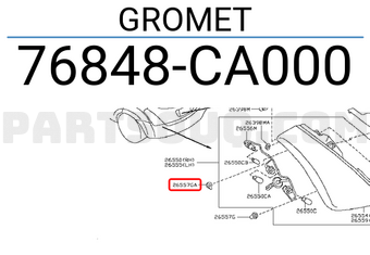 Nissan 76848CA000 GROMET