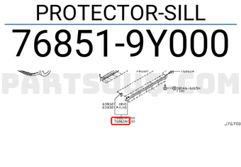 Nissan 768519Y000 PROTECTOR-SILL