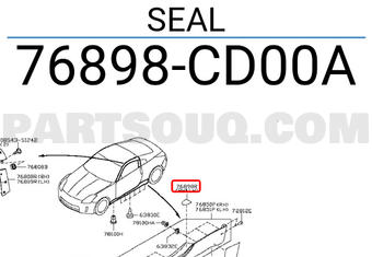 Nissan 76898CD00A SEAL