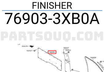 Nissan 769033XB0A FINISHER