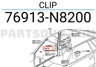 Nissan 76913N8200 CLIP