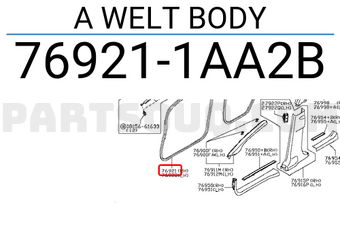 Nissan 769211AA2B A WELT BODY
