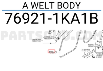 Nissan 769211KA1B A WELT BODY