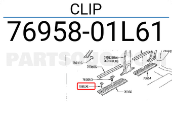 Nissan 7695801L61 CLIP