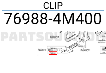 Nissan 769884M400 CLIP