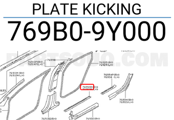 Nissan 769B09Y000 PLATE KICKING