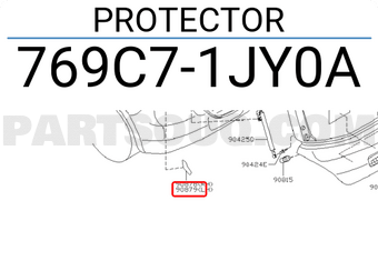 Nissan 769C71JY0A PROTECTOR