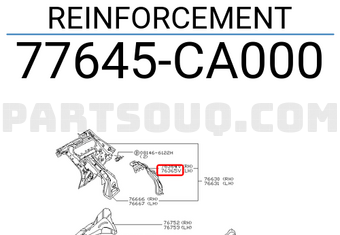 Nissan 77645CA000 REINFORCEMENT