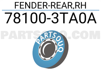 Nissan 781003TA0A FENDER-REAR,RH