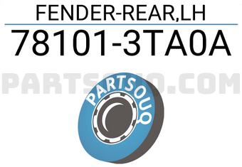 Nissan 781013TA0A FENDER-REAR,LH