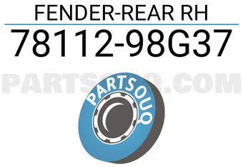 Nissan 7811298G37 FENDER-REAR RH