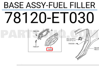 Nissan 78120ET030 BASE ASSY-FUEL FILLER
