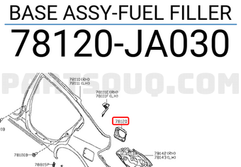 Nissan 78120JA030 BASE ASSY-FUEL FILLER