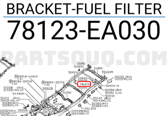 Nissan 78123EA030 BRACKET-FUEL FILTER