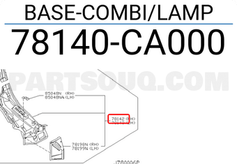 Nissan 78140CA000 BASE-COMBI/LAMP