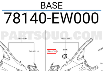 Nissan 78140EW000 BASE