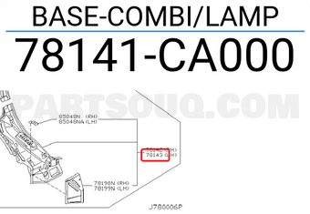 Nissan 78141CA000 BASE-COMBI/LAMP