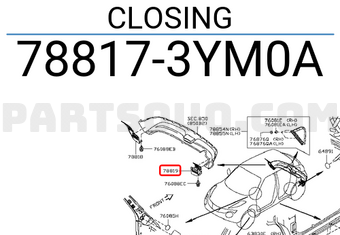 Nissan 788173YM0A CLOSING