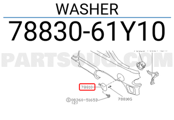 Nissan 7883061Y10 WASHER