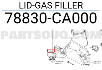 Nissan 78830CA000 LID-GAS FILLER