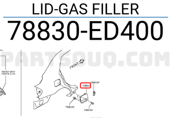 Nissan 78830ED400 LID-GAS FILLER