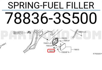 Nissan 788363S500 SPRING-FUEL FILLER