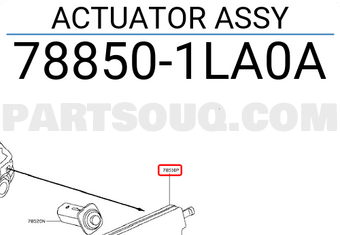 Nissan 788501LA0A ACTUATOR ASSY