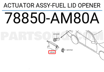 Nissan 78850AM80A ACTUATOR ASSY-FUEL LID OPENER