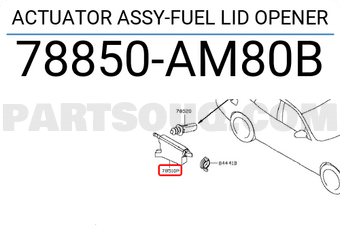 Nissan 78850AM80B ACTUATOR ASSY-FUEL LID OPENER