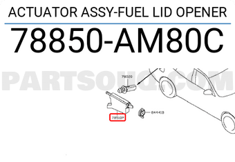 Nissan 78850AM80C ACTUATOR ASSY-FUEL LID OPENER
