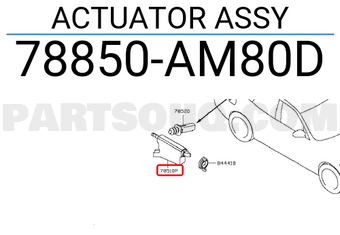 Nissan 78850AM80D ACTUATOR ASSY