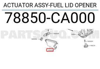 Nissan 78850CA000 ACTUATOR ASSY-FUEL LID OPENER