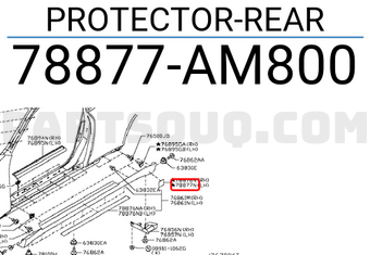 Nissan 78877AM800 PROTECTOR-REAR