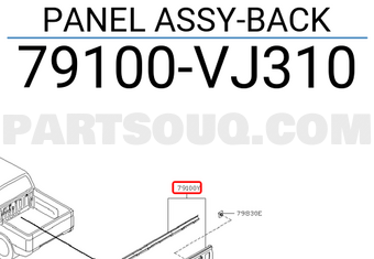 Nissan 79100VJ310 PANEL ASSY-BACK