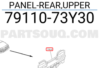Nissan 7911073Y30 PANEL-REAR,UPPER